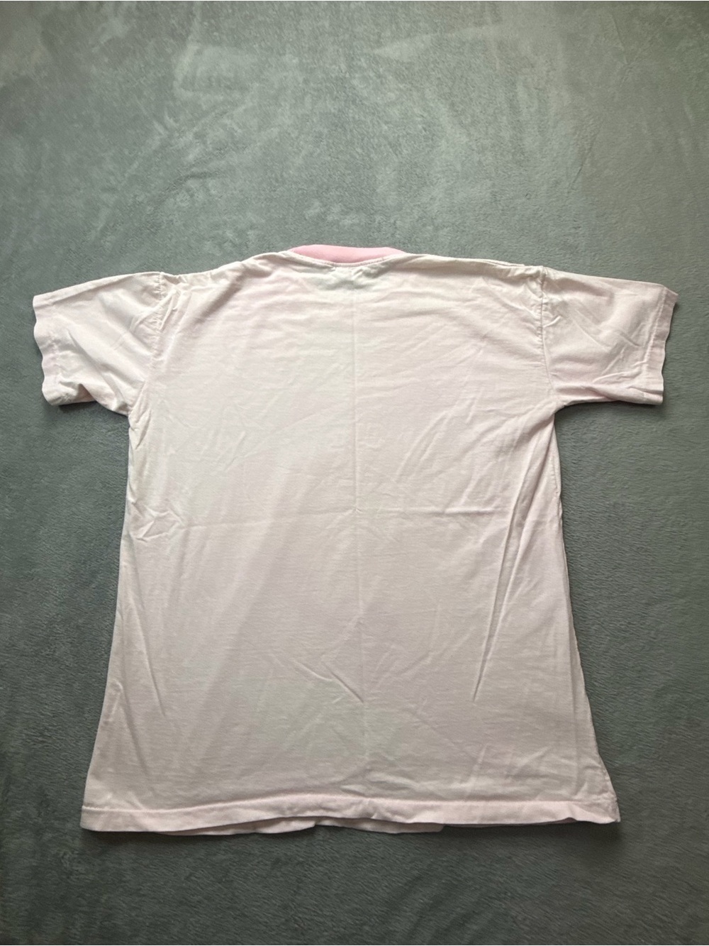 Gucci Light Pink Embroidered Logo Ringer Tee - Picture 10 of 13